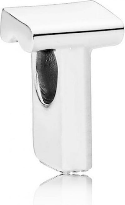 Pandora Bedel zilver Letter T 797474