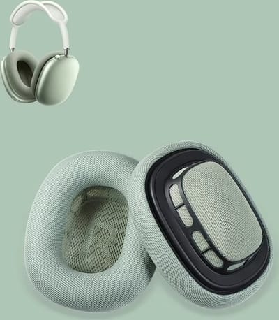 BukkitBow - Oorkussen Set Geschikt voor Apple Airpods Max – Vervangende Koptelefoon Oorkussens / Ear Pads - Memory Foam – Groen