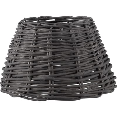 Home Sweet Home - Rotan - Vintag Lampenkap - Conisch - Dark Brown - Scandinavian stijl - 20 x 15 x 13 cm - E27 fitting - voor Tafellamp - voor