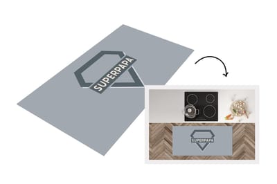Keukenloper - Loper keuken - Vader cadeautjes - Spreuken - Vaderdag - Super papa - Quote - 120x60 cm - Keukenloper vinyl