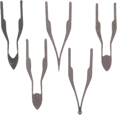 Houtbrandpuntjes Set - Pyrografie Tips - Houtbewerking Kunst - Snelle Verwarming - 2.5 cm - Donkergrijs