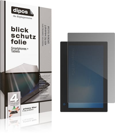 dipos – Matte Privacy Screenprotector geschikt voor ADS-TEC Industrial IT OPC9016 15.6 Zoll | Anti-Spy Beschermfolie