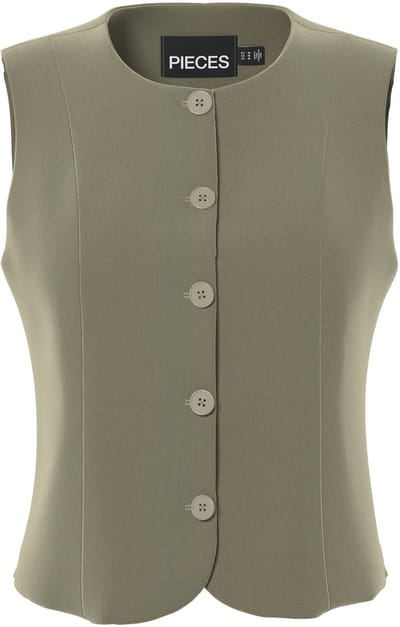Pieces Gilet Pckamil Fitted Vest Noos Bc 17162406 Overland Trek Dames Maat - M