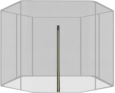 Trampoline Veiligheidsnet - Trampoline Net Vervangend - Veilig Springen - UV Bestendig PE Materiaal - Diameter 366 cm - Zwart