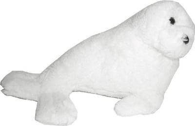 Pluche Zeehond Wit 15cm