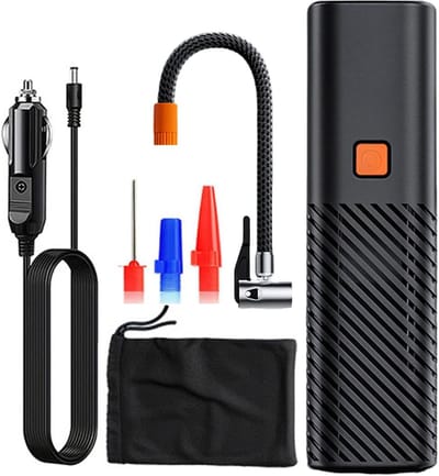 Autobanden Luchtpomp - Band Pomp Motor - Banden Opblazen - Ergonomische Handgreep - 150 PSI - Zwart
