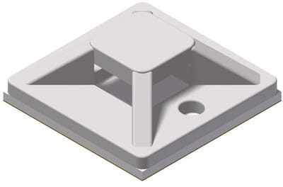Procab ACM120-W kabelbinderhouder wit 20x20 mm (100 stuks)
