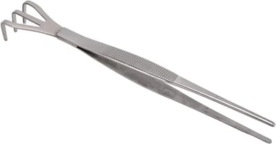 Bonsai Wortelhark - Bodemgereedschap Pincet - Bodem Losmaken - Roestvrij Staal - 40x20 millimeter - Zilver