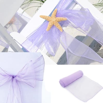 Allecto Plus - Organza Stoel Strik Stoelhoes Boog Tafelloper Barkruk 18x275CM 25 Roze - Voor Bruiloft Feest Verjaardag Kerstdecoratie