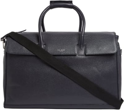 Ted Baker Leren schoudertas reistas Caviar Weekend Bag Dk - Navy donkerblauw