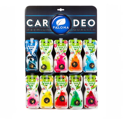 Auto Luchtverfrisser Happy Bag Set – Display met 35 Geurzakjes – Mix van Vanilla, Exotic, New Car, Sport, Floral en Fresh – Werkt Minimaal 4 Weken – Geschikt voor Auto en Thuisgebruik [P07325N]