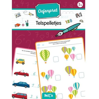 Telspelletjes / 5+ - Oefenpret (Wipe And Clean)