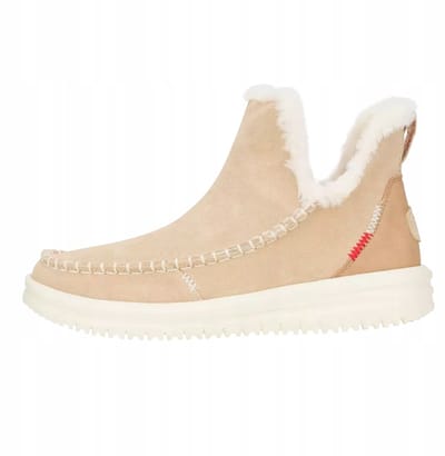 Hey Dude Camden Suede - Damesschoenen - Zacht Suède - Synthetische Hak - Uitneembaar Voetbed