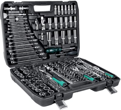 Bresht Gereedschapskist - Toolbox - Gereedschapskoffer - Gereedschapsset - 216-delige dopsleutelset - Duurzaam chroom-vanadiumstaal