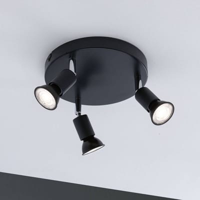 Spotlight Carolina IP44 GU10 230V max. 3x10W dimbaar Antraciet, Chroom