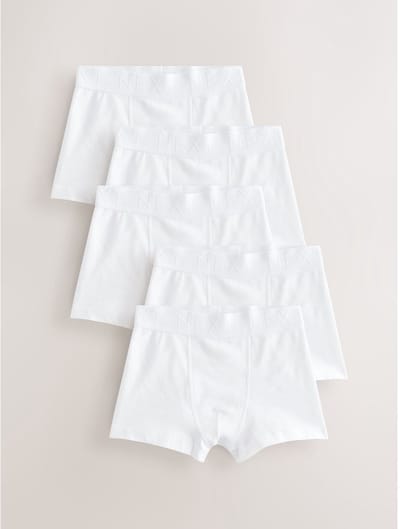 Next - Jongens - Set van 5 boxershorts - Wit