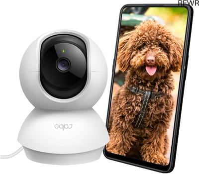 RFWR® FHD WiFi Bewakingscamera met 360° Rotatie en Tweeweg Audio