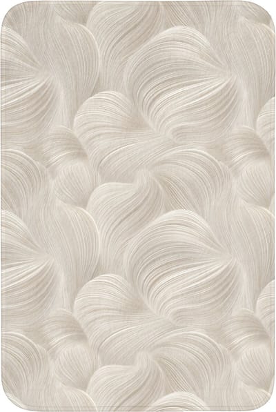 Badmat 60x90 cm - Antislip - Lijnen - Waaier - Beige - Badmatten voor badkamer - Badkamermat - Douchemat - Badkamer mat