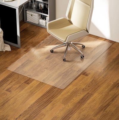MEUNIQ Transparante bureau onderlegger 100 x 150 cm, anti-slip bodembeschermmat 1,5 mm voor bureaustoel en vloerbescherming in werkkamer of kantoor