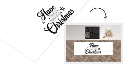 Keukenloper - Loper keuken - Have yourself a merry little Christmas - Quotes - Spreuken - Kerst - 150x50 cm - Keukenloper vinyl