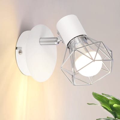 NETTLIFE Opbouwspot - 1 lichts - E14 - Moderne Plafondspot | rond Spotje - L 80 mm - Wit - Keuken | Woonkamer | Slaapkamer-excl. lichtbron