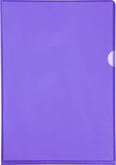 Exacompta Pak van 100 L mappen - gladde PVC 13/100e - A4 - Purper - 661205E