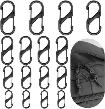 Dailygoods- Ritsclip 16 Stuks - Antidiefstal - Zipper Lock - Lichtgewicht - Duurzaam - Hoogwaardige Legering - Ritsslot