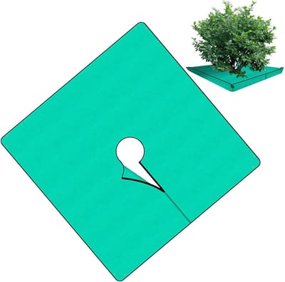 Tuinzeil Waterdicht - Landschapsdoek Grondzeil - Onkruid Beheersen - Punctievrije Coating - 200x200 cm - Zwart