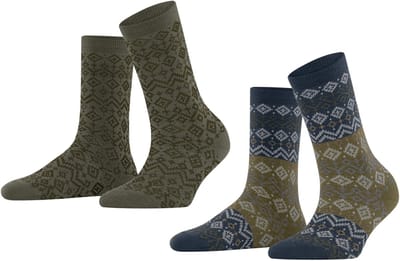 Esprit Sokken Fair Isle 2-Pack