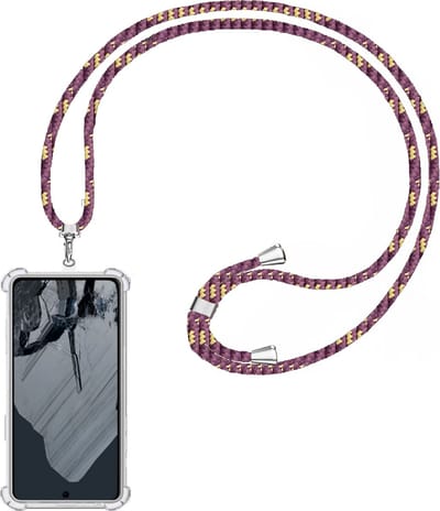 Universeel Telefoonkoord - Verstelbaar - Telefoonketting - Paars