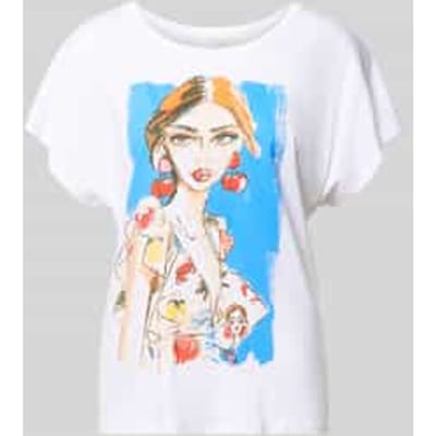 relaxed fit T-shirt met motiefprint