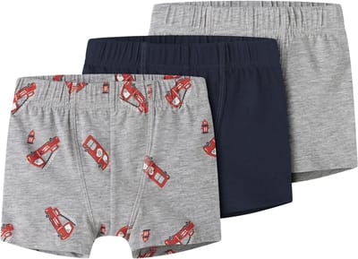 NAME IT - NMMTIGHTS 3P GREY FIRETRUCK NOOS - Jongens - Onderbroeken