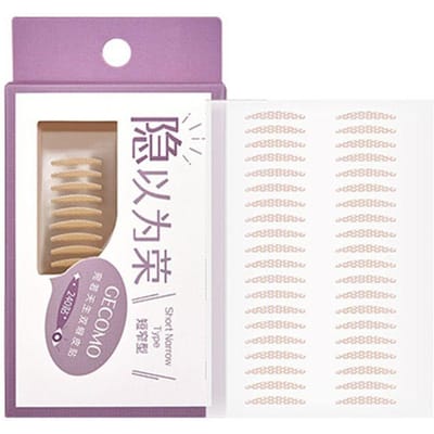 240 Stuks Gaas Type Dubbel Ooglid Plakstrips Waterbestendig Grote Ogen Onzichtbare Oogstickers Zelfklevende Ooglid Lifting Strips Gezwollen Ooglid