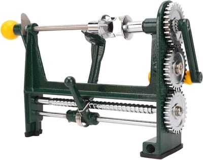 RVS Appelschiller en Fruit Slicer met Klemvoet voor Snelle en Efficiënte Schil- en Snijwerkzaamheden