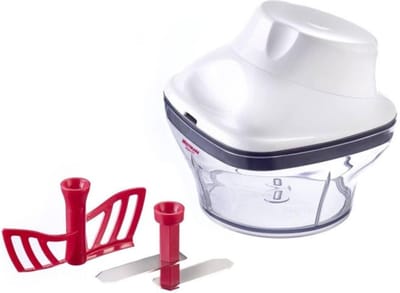 Westmark Uien-/kruidensnijder/dressingmixer, met mes en mixopzetstuk, vulvolume: 250ml, RVS, zilver, 11592260