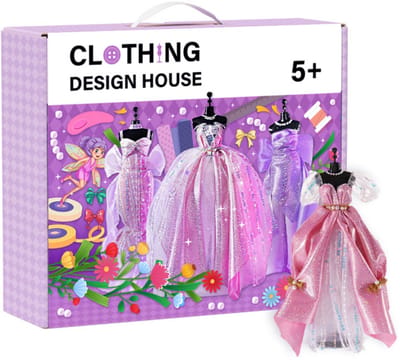 Modeontwerp Knutselset voor Meisjes - 2000+ Onderdelen - 6 Mannequins - DIY Fashion Design Set - 5-12 Jaar