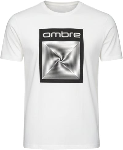OMBRE T-shirt - Regular Fit - Korte Mouw - Geen Sluiting Wit S
