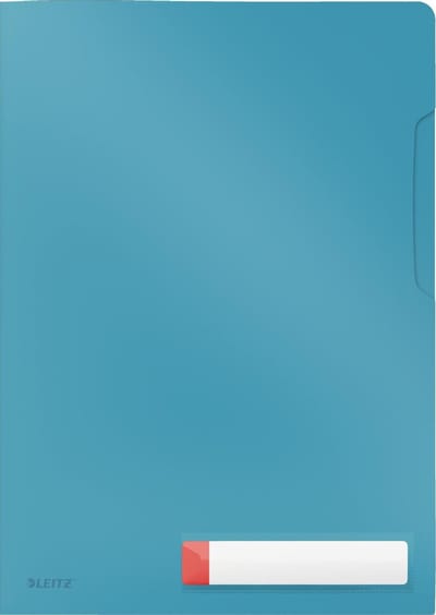 Leitz Cosy Privacy 3x Insteekmappen  - Mappen Voor Privacygevoelige Documenten a4  - Ideaal voor Thuiskantoor/Thuiswerken - Sereen Blauw