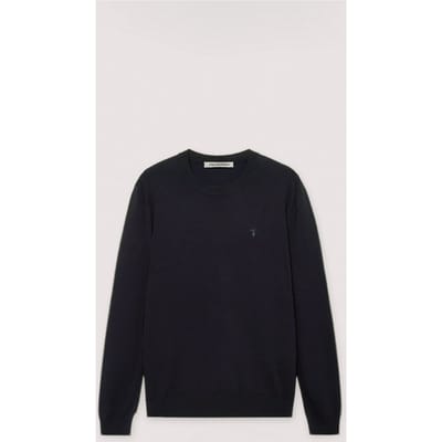 gebreide man blauwe marine