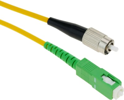 BeMatik - Glasvezelkabel FC / PC naar SC / APC Singlemode Simplex 9/125 van 1 m OS2
