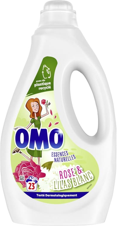 OMO Vloeibaar Wasmiddel Rose & Lilas witte was -23 wasbeurten - 1,15l Lite