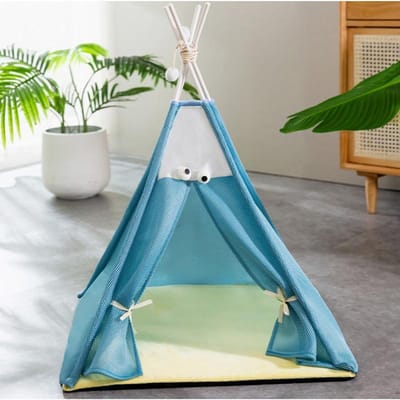 Nid pour chat universel, tente d'été amovible et lavable, niche pour chat, litière pour petit chien, chiot, chaton, maison pour chat M gray