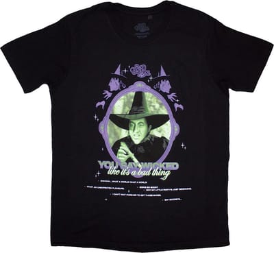 The Wizard Of Oz - You Say Wicked Heren T-shirt - S - Zwart