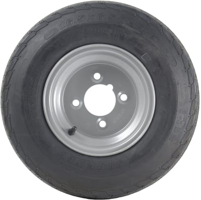 16.5x6.50-8 Aanhangwagenbanden met velgen, 4 inch wielbasis, straatlegaal, 355 kg (set van 4)