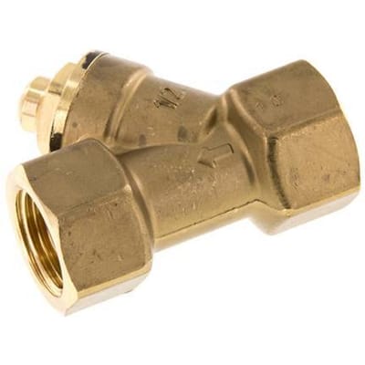 Rp 1/2'' Messing Y Terugslagklep 10 bar (145 psi) NBR