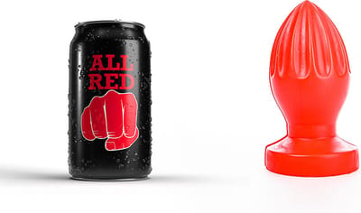 All Red Buttplug 12 x 5 cm - rood