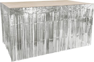 Boland - Tafelrok Metallic zilver - -