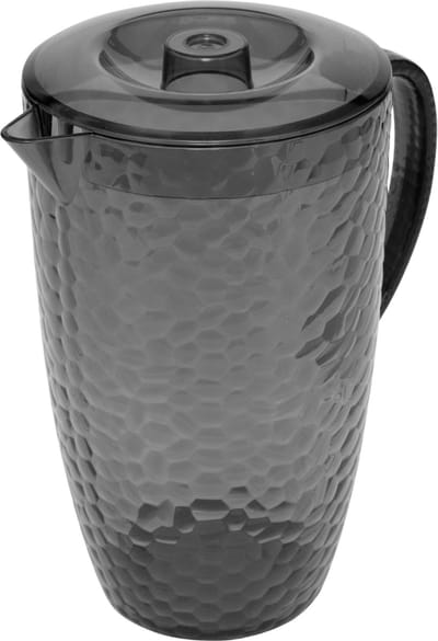 OTIX Kunststof Schenkkan - Waterkan - met Deksel - Limonadekan - Karaf - Grijs - 2l - ZEPHYR