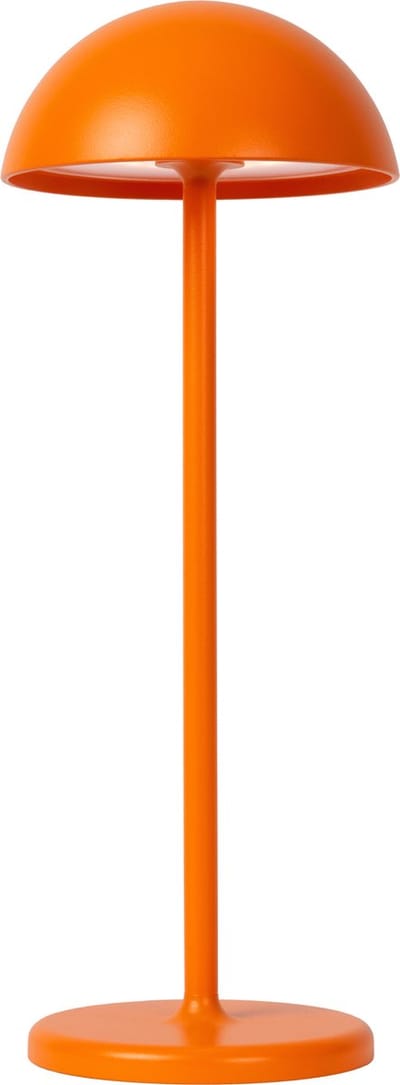 Lucide JOY - Oplaadbare Tafellamp Binnen/Buiten - Accu/Batterij - Ø 12 cm - LED Dimbaar - 1x1,5W 3000K - IP54 - Oranje