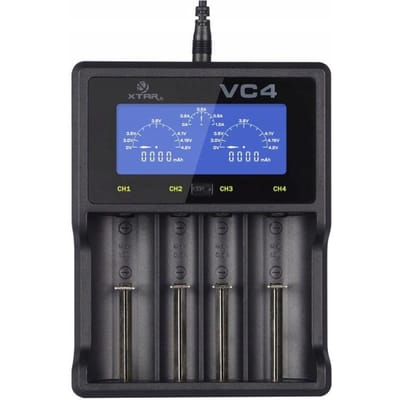 XTAR VC4 Ni-MH and Li-ion USB batterij-oplader